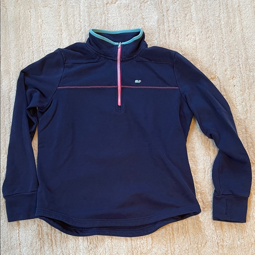 Vineyard Vines women’s Navy Quarter-Zip Pullover large